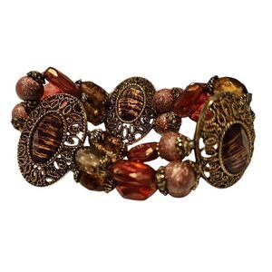 Vintage Statement  Stretch Slipon Bracelet